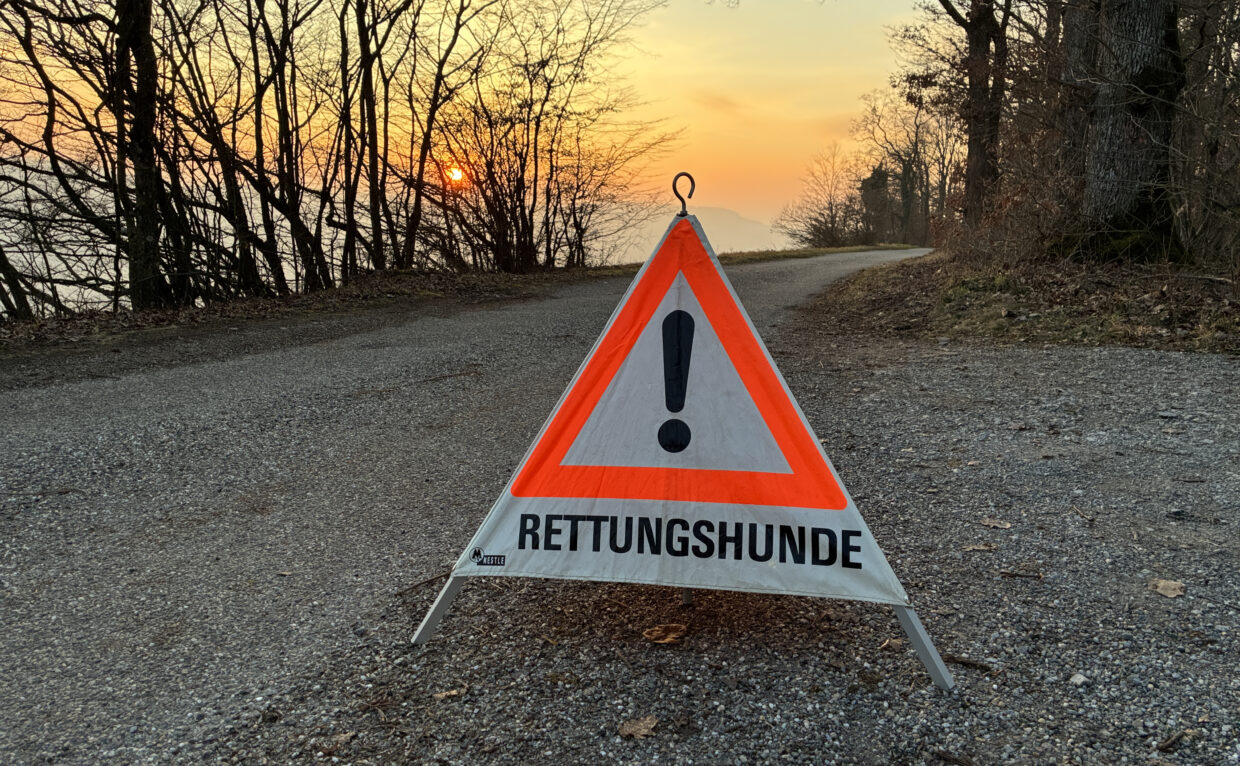 Rettungshundearbeit